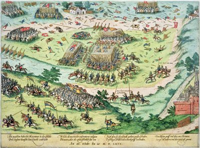 La batalla de Moncontour, 3 de octubre de 1569 de J. J. and Tortorel, J. Perrissin